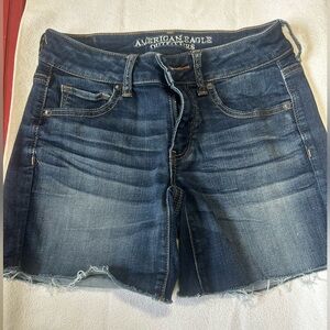 American Eagle Outfitters Dark Blue Jean Shorts